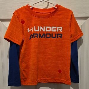 Under Armour Kids Orange and Blue Shirt